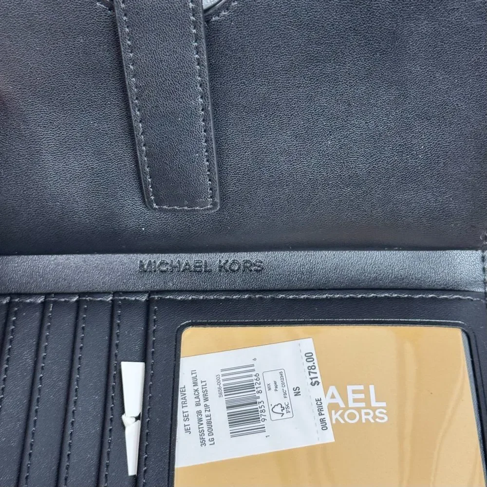 Michael Kors Jet Set Large Ombré Signature Logo Wristlet